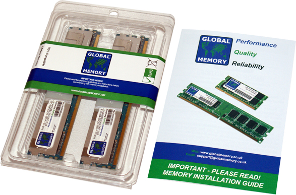 8GB (2 x 4GB) DDR2 667MHz PC2-5300 240-PIN ECC FULLY BUFFERED DIMM (FBDIMM) MEMORY RAM KIT FOR COMPAQ SERVERS/WORKSTATIONS (4 RANK KIT CHIPKILL)